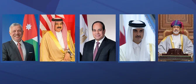 Leaders of the GCC, Egypt and Jordan arrived at Abu Dhabi on Wednesday (WAM)