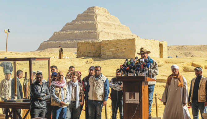 Authorities believe dated back to the Fifth and Sixth Dynasties of the Old Kingdom. (AFP)