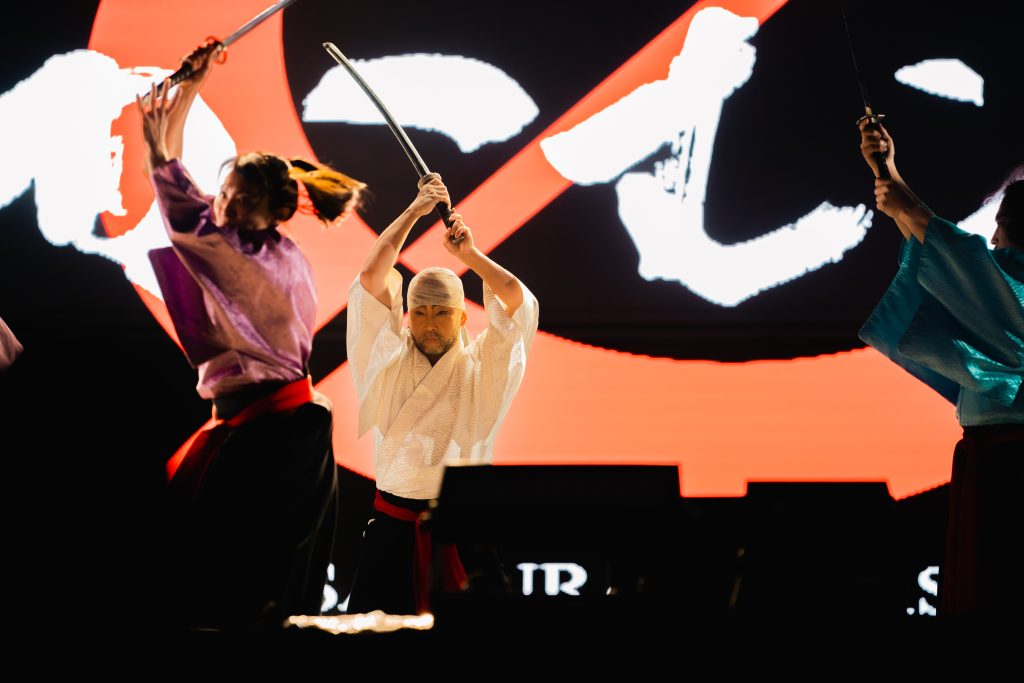 The artist rose to fame after acting in “Kill Bill” and choreographing the movie’s martial arts scenes, after which he began touring the world to showcase his work. (AN Photo by Abdulrahman Shalhoub)