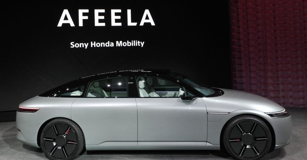 Afeela new electric vehicle brand. (Theverge)