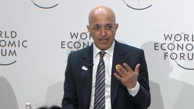 Finance Minister Mohammed Al-Jadaan said the Kingdom saw signs of inflation before other countries had anticipated, taking measures to protect the economy. (WEF:Screenshot)