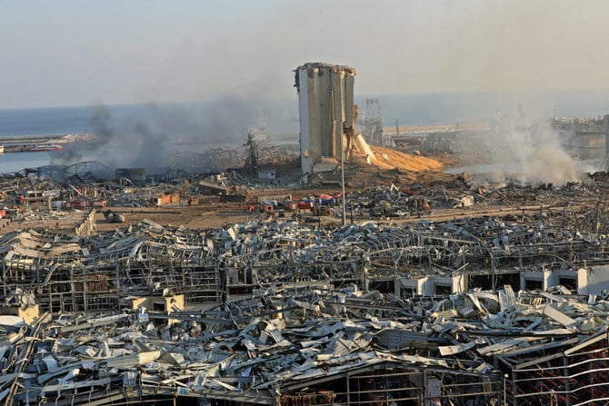 Aftermath of the August 4, 2020 blast at the port of Beirut. (AFP file)