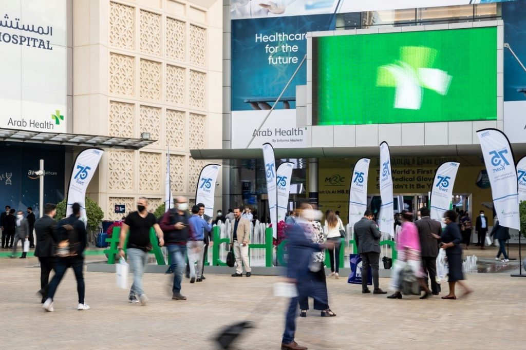 The 2023 edition of Arab Health at the Dubai World Trade Center, the UAE. (Arab Health)