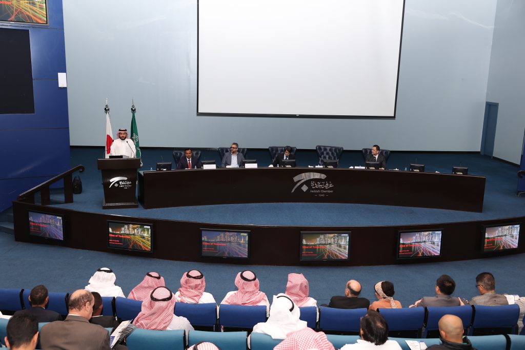 The seminar held at Jeddah Chamber of Commerce was attended by Jeddah municipality officials, Saudi officials, Consul-Generals, businessmen and representatives of Saudi companies. (Supplied)