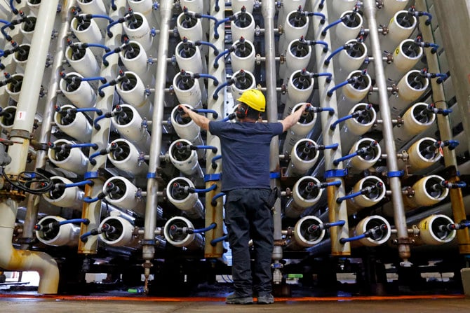 The water needs of the Middle East and North Africa are driving innovation in technology and other sectors, as the region grapples with the twin demands of population growth and climate change. (AFP)