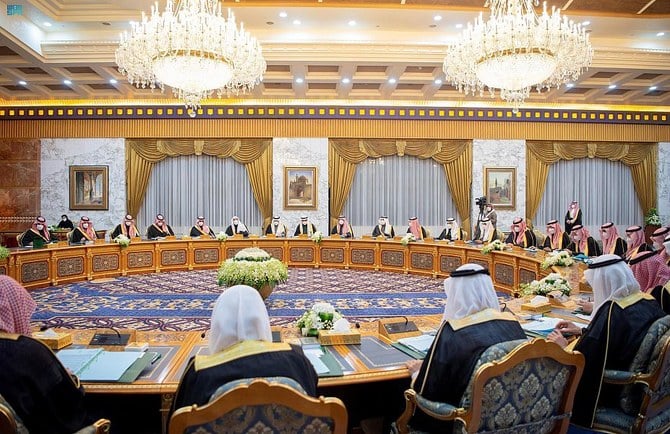The Saudi Council of Ministers in a meeting on on January 31, 2023. (SPA)