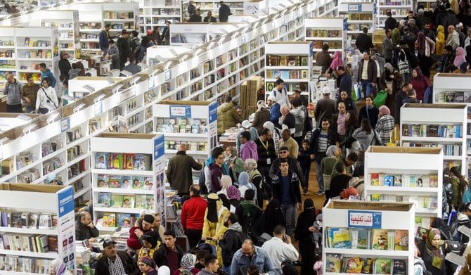 People visit the Cairo International Book Fair at Egypt's International Exhibition Center as about 51 countries participate in the 54th edition of the Cairo International Book Fair in Cairo, Egypt, January 31, 2023. (REUTERS)