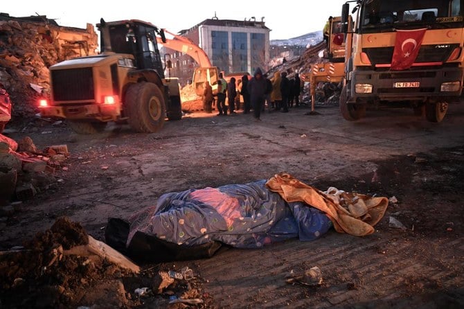 The search efforts continue, but the dead bodies now lie in the streets in some cases – the number so large. (AFP)