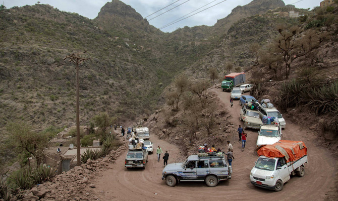 Thousands of Yemenis have died in car accidents in the past eight years as a result of their having to negotiate hazardous, unpaved roads. (AFP/File)