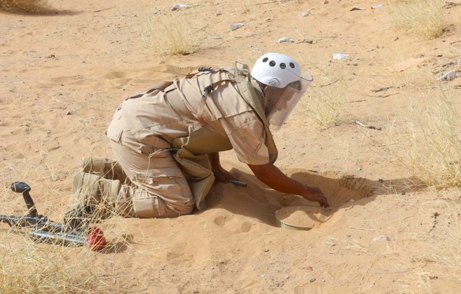 A total of 388,433 mines have been cleared in Yemen since the start of the project. (AFP file photo)