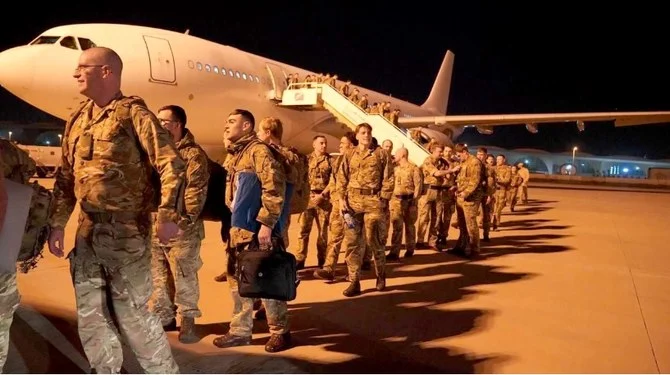 British Army forces arrived in Kuwait to participate in military exercises with Kuwait Army. (KUNA)