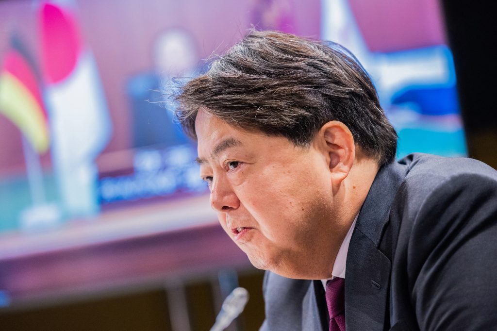 Yoshimasa Hayashi  plans to visit Germany  to attend the Munich Security Conference. (AFP)