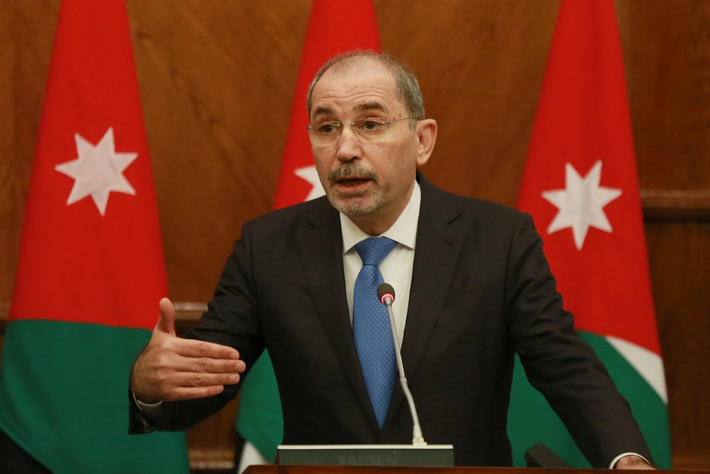 Jordan’s Deputy Prime Minister Ayman Safadi has called on the international community to take a clear stand against hate speech fueling violence and conflict in occupied Palestine. (AFP)