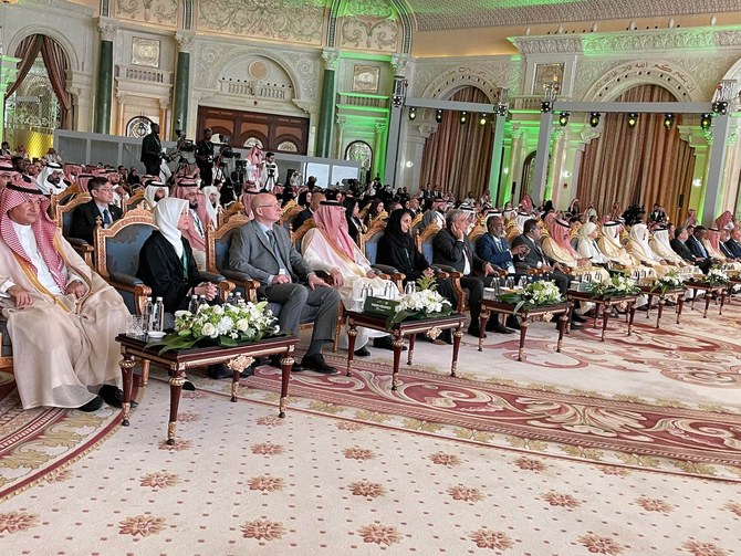 People attend the International Conference on Justice at Riyadh’s Ritz Carlton on Sunday. (Abdulrahman Al-Mofarreh)