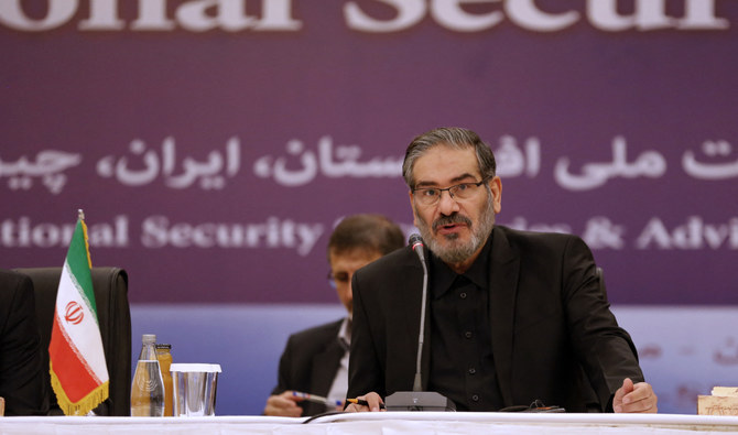 Ali Shamkhani, secretary of the Supreme National Security Council of Iran speaks during a meeting in the Iranian capital Tehran on September 26, 2018. (AFP/File)