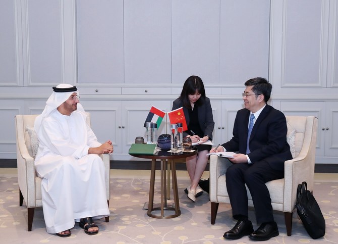Undersecretary of the UAE Ministry of Economy met with China's deputy international trade representative in Dubai. (WAM)