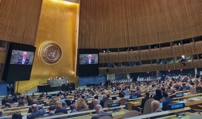 Abdulaziz Al-Shaibani, the deputy minister for water affairs at the Saudi Ministry of Environment, Water and Agriculture was speaking at the first UN water conference in a generation, which was co-hosted this week in New York by the governments of Tajikistan and the Netherlands. (MEWA)