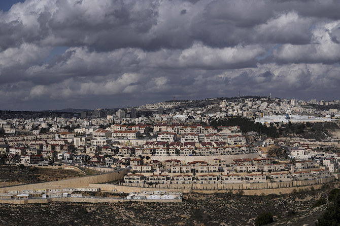 A general view of the West Bank Jewish settlement of Efrat, Monday, Jan. 30, 2023. (AP)