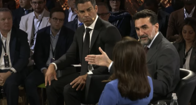 FII Chairman and Saudi Public Investment Fund Gov. Yasir Al-Rumayyan joined Miami Mayor Francis Suarez to discuss how humanity can get through the challenges of a post-COVID world. (Screenshot/FII Priority)
