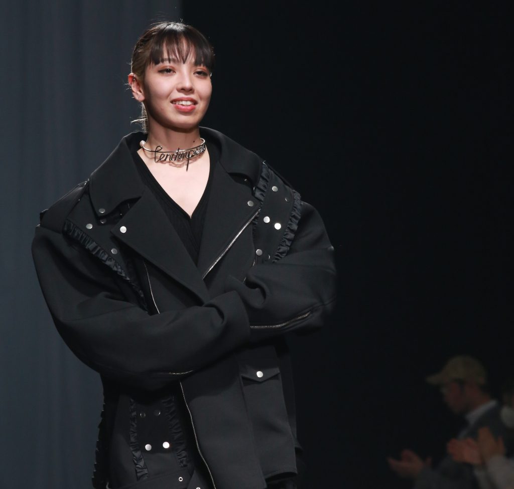 Models during Tokyo Fashion week 2023 winter collection represent the Tender Person brand in a section titled “Dreaming of me.” (ANJ)