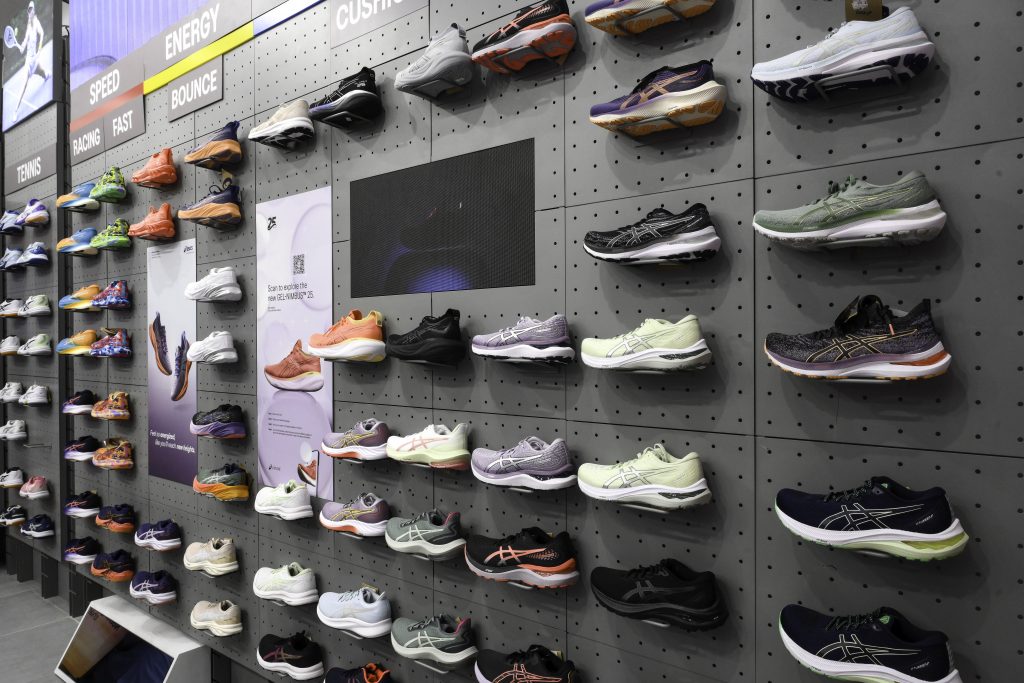 The opening of Japan's sports shoe maker ASICS’ first store in Riyadh Park Mall, Saudi Arabia. (Supplied)