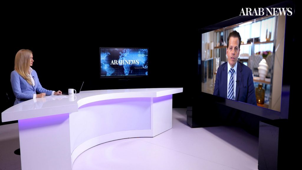 Appearing on Frankly Speaking, the weekly current-affairs talkshow of Arab News, Scaramucci said: “The good news for the crypto industry is that things move very quickly.”