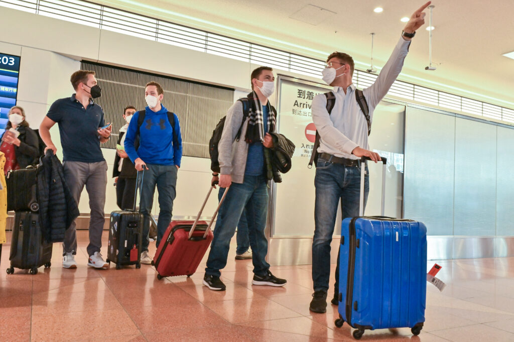 The number of foreign visitors for business and leisure totalled 1.82 million in March. (AFP)