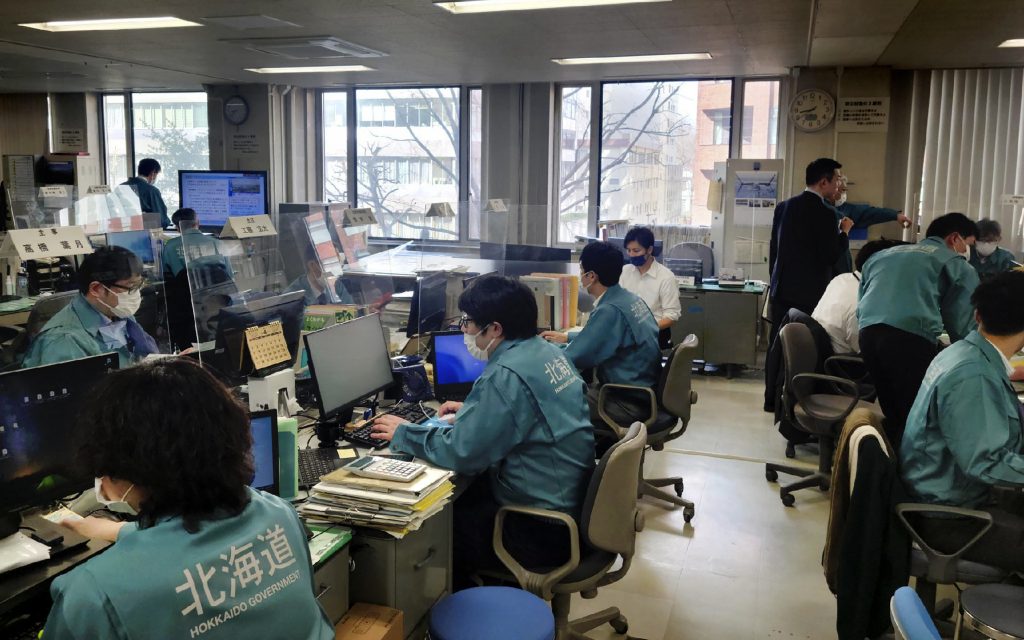 Officials switched the alarm off at 8:16 a.m. after getting updated information about the missile's trajectory, Chief Cabinet Secretary Hirokazu Matsuno said at a media briefing. (AFP)