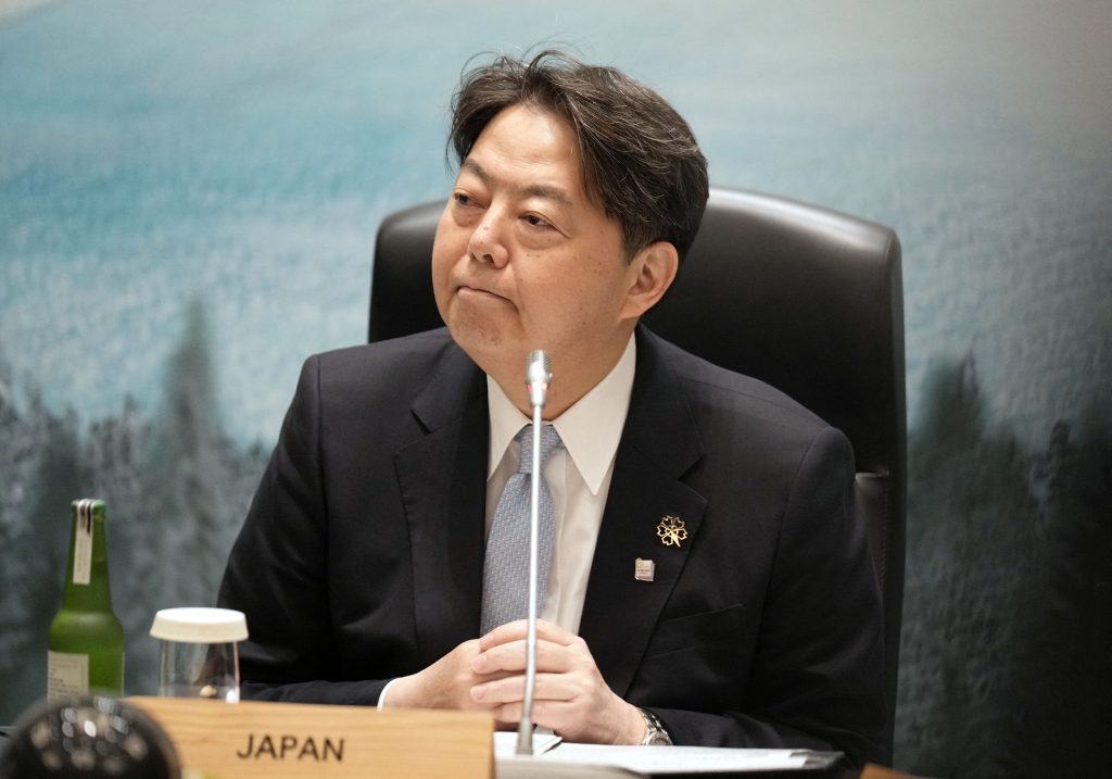 Foreign Minister HAYASHI Yoshimasa hosted, today, April 17, the “Iran and the Middle East” session of G7 Foreign Ministers in Karuizawa, Japan. (AFP)