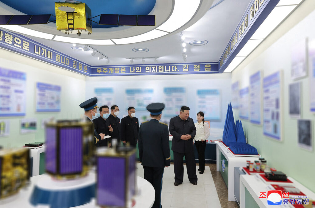 Kim Jong Un said one of the objectives for its spy satellite is acquiring an ability to “use pre-emptive military force when the situation demands.” (AFP)