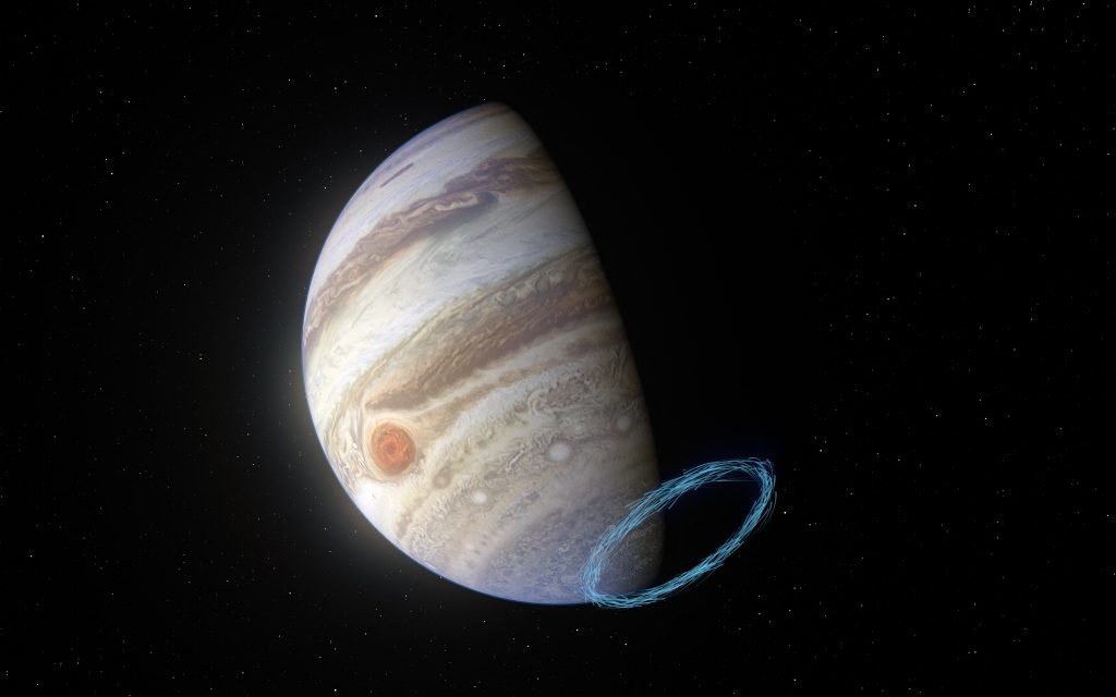 To be observed are three of the four largest moons of Jupiter--Europa, Ganymede and Callisto, which are all covered with ice. (AFP)
