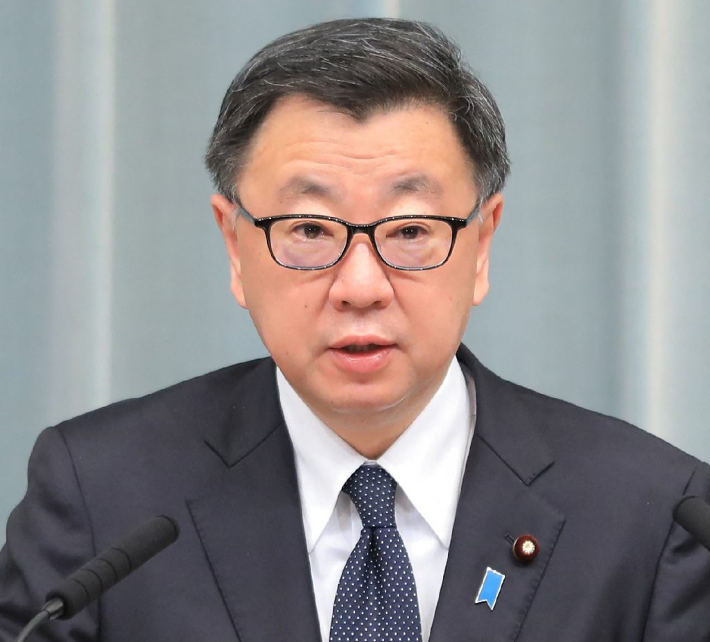 Chief Cabinet Secretary Hirokazu Matsuno. (AFP)