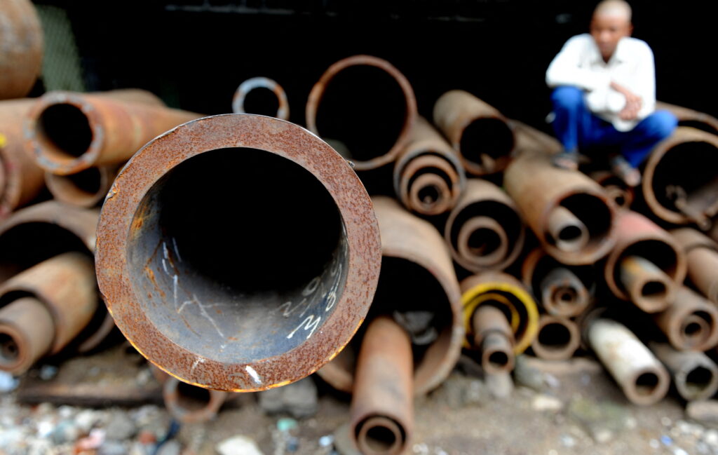 Crude steel production in Japan in fiscal 2022 fell 8.1 pct from the previous year. (AFP)