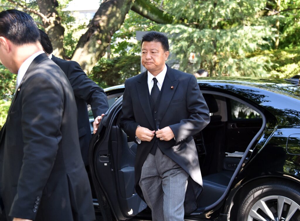 Japan's ruling coalition expressed support for an easing of the guidelines on implementing the country's three principles on defense equipment exports.. (AFP)