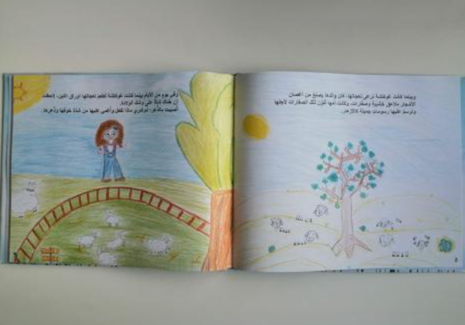 Forty Turkish and Syrian children living in Turkiye’s southeastern province of Gaziantep have collaborated to write and illustrate a book titled ‘Gokce’ (sky in Turkish). (Supplied)