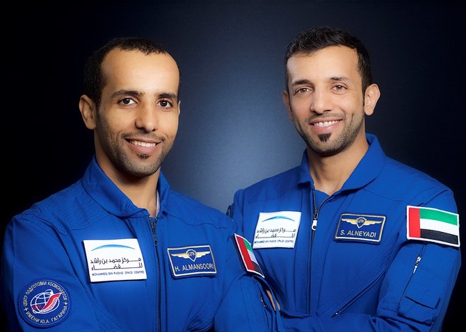 Astronaut Hazzaa Al-Mansoori, the first Arab Increment Lead for an International Space Station (ISS) expedition and Sultan Al-Neyadi, the first Arab astronaut to embark on a long-duration spaceflight. (WAM)