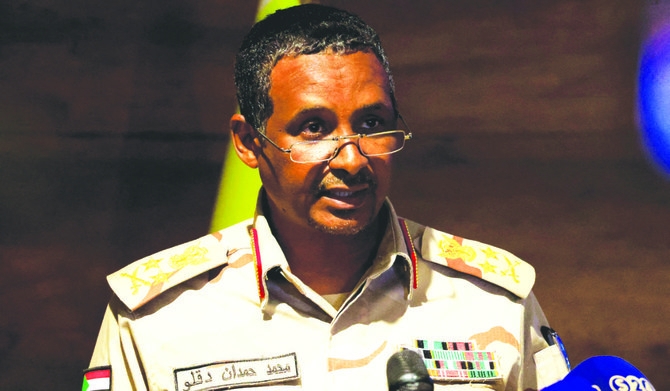 Hemedti first took up arms in the western Darfur region after men who attacked his trade convoy killed about 60 people from his family and looted camels. (Reuters)