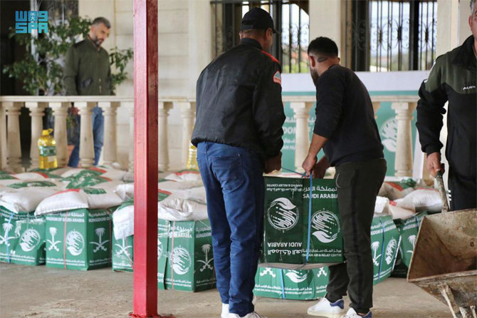 Saudi Arabia distributes aid packages to Syrian refugees in Lebanon. (SPA)