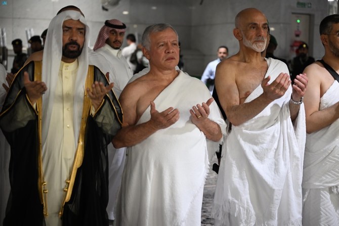 King Abdullah at Makkah’s Grand Mosque. (SPA)