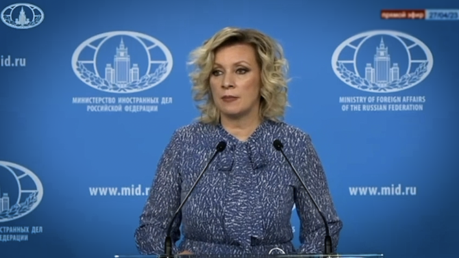 Russian Foreign Ministry representative Maria Zakharova told Arab News Sudanese people should be able to fix their own problems without external interference. (Screenshot/AN Photo)