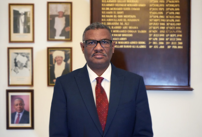 Charge d’Affaires Khalid Mohamed Ali Hassan told Arab News that the RSF needs to accept a swift reintegration into the Sudanese Armed Forces. (AN Photo)