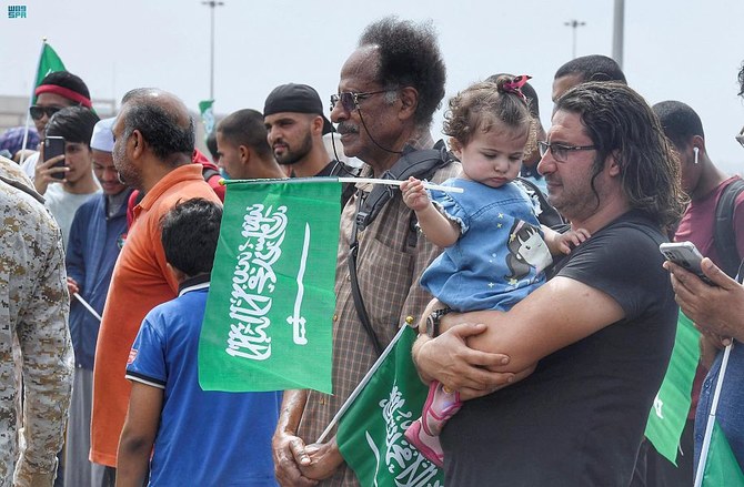 Saudi Arabia evacuated almost 5,000 people from Sudan since the start of its mission. (SPA)