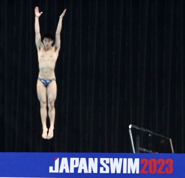 The Japan Swim 2023 competition at the Tokyo Aquatic Center, the swimming venue for the 2020 Tokyo Olympics. (ANJP Photo)