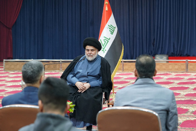 Al-Sadr resigned from politics last August following a nearly yearlong deadlock in cabinet formation. (File/AFP)