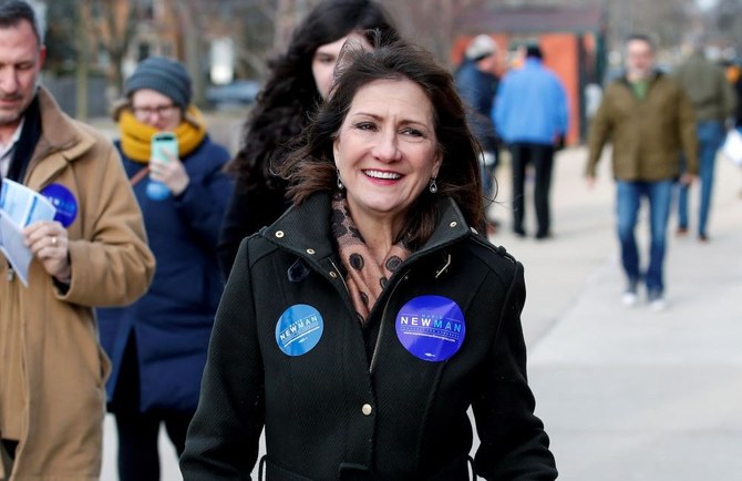 Marie Newman first challenged Dan Lipinski to a primary in 2018, but lost. Two years later she defeated him. (Reuters)