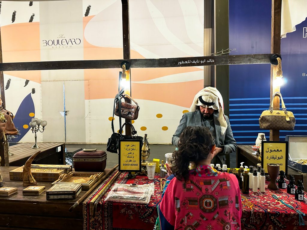 The Boulevard Ramadan Market's perfumes booth.（Abdulrhman Bin Shalhoub）