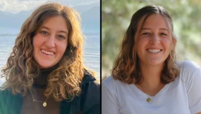 British-Israeli nationals Rina and Maya Dee, who were murdered in a West Bank attack. (Twitter/Screenshot)