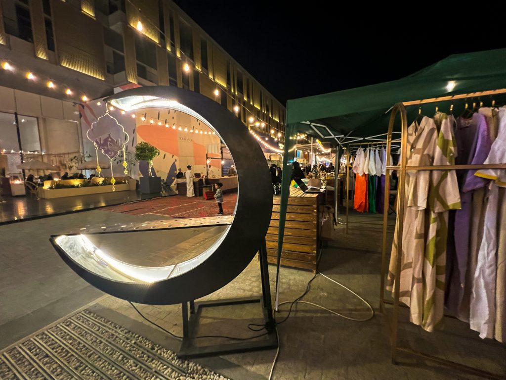 The Boulevard Ramadan Market's abaya booth.（Abdulrhman Bin Shalhoub）
