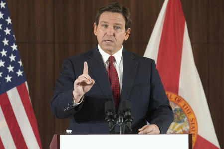 Florida Governor Ron DeSantis. (AP)