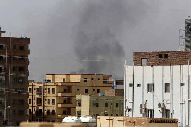 Sounds of heavy weaponry were heard in the vicinity of Sudan’s army command and paramilitary headquarters in central Khartoum. (FILE/AFP)